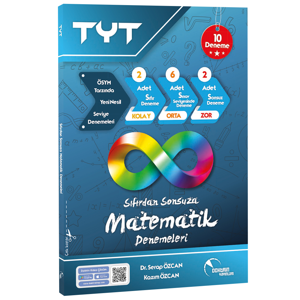 TYT Sıfırdan Sonsuza Matematik 10x40 Deneme (Çek Koparlı) / Video Çözümlü