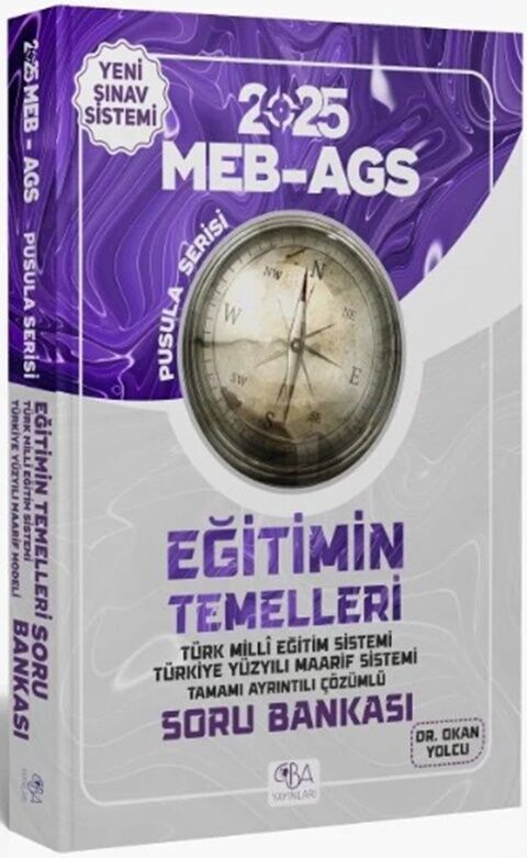 CBA Yayınları 2025 MEB AGS Eğitimin Temelleri Soru Bankası