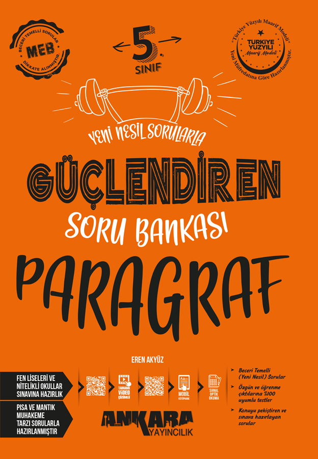 Ankara 5. Sınıf Güçlendiren Paragraf Soru Bankası