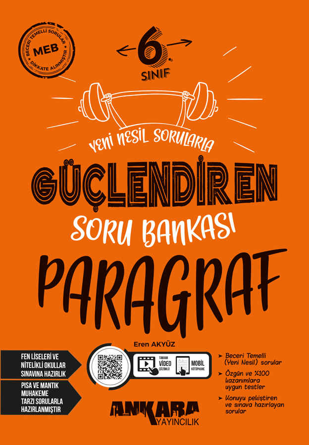 Ankara 6. Sınıf Güçlendiren Paragraf Soru Bankası