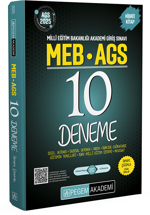 Pegem MEB AGS 10 lu Deneme 