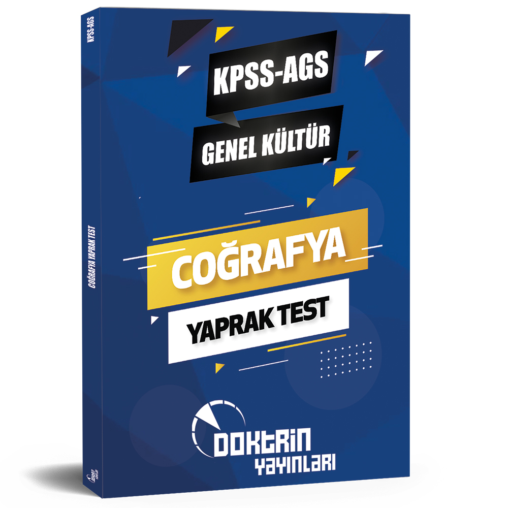 2026 KPSS AGS Coğrafya Yaprak Test
