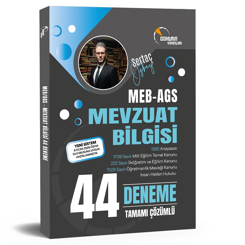 MEB AGS  Mevzuat 44 Deneme Sınavı (Tamamı Çözümlü)