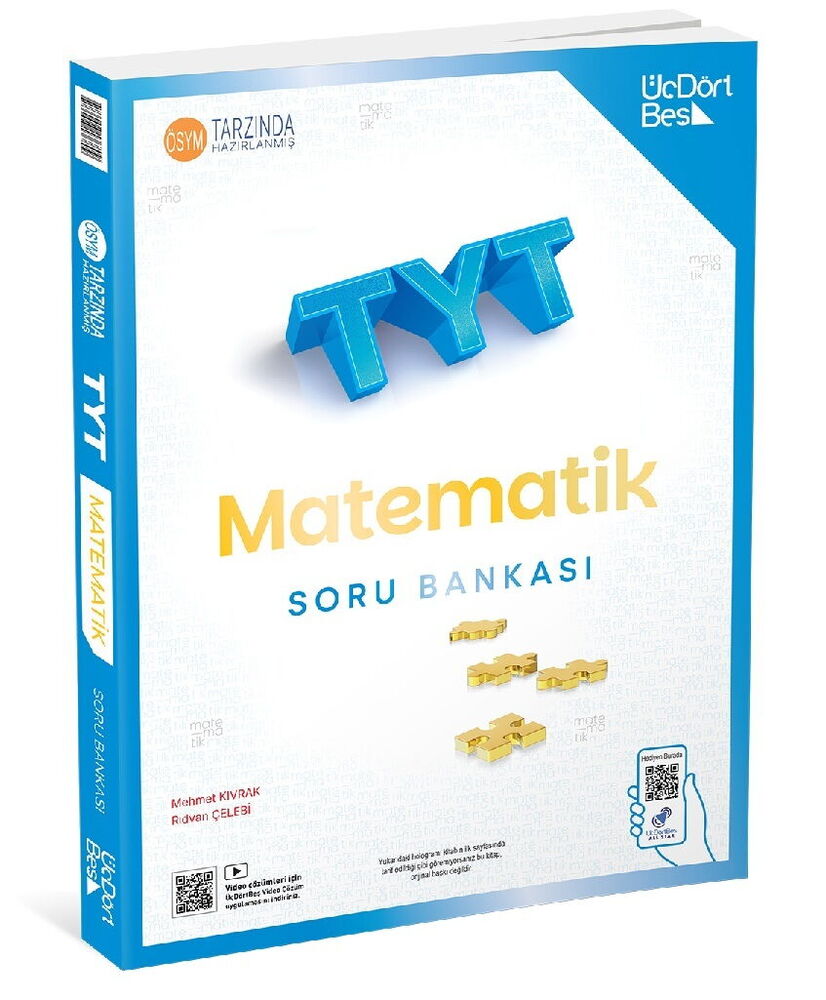Üç Dört Beş Yayınları TYT Matematik Soru Bankası