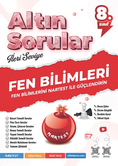 Nartest 8. Sınıf LGS Altın Sorular Fen Bilimleri Soru Bankası