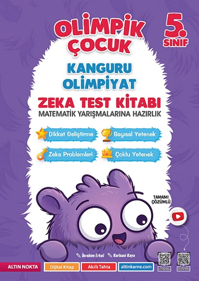 Altın Nokta 5. Sınıf Olimpik Çocuk Kanguru - Olimpiyat Zeka Kitabı Tamamı Çözümlü