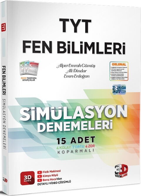 3D Yayınları 2027 TYT Fen Bilimleri Simülasyon 15 Deneme
