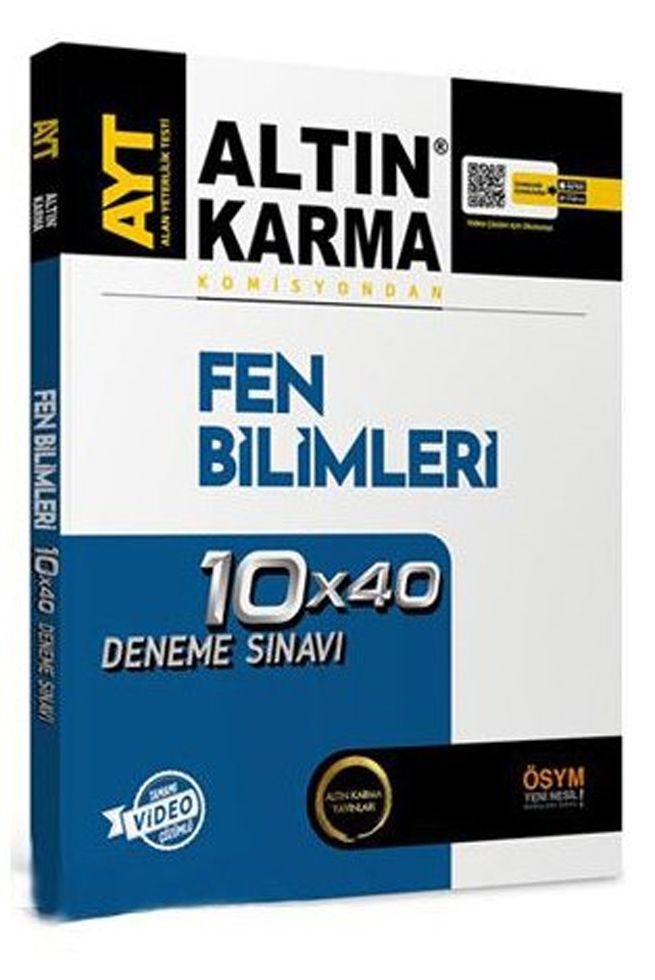 Altın Karma AYT Fen Bilimleri 10 x 40 Deneme Sınavı